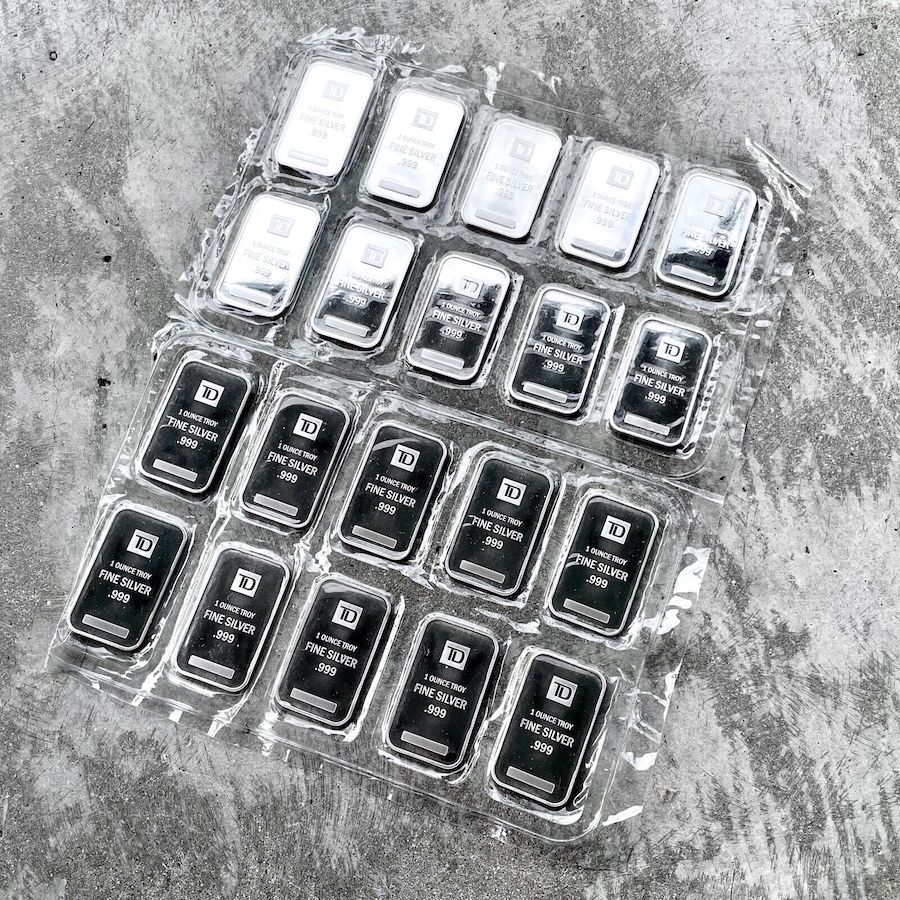 20 x 1 oz .999 Silver Toronto Dominion bar TD - Sealed Original Sheet