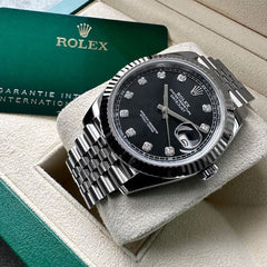 2022 Rolex 41mm Datejust 126334 Jubilee Box/ Papers - Black Diamond Dial