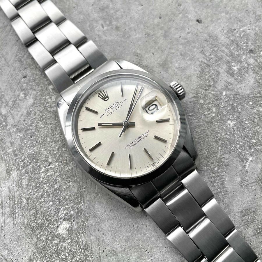 1969 Rolex 34mm Date 1500 Stainless Steel - Attractive