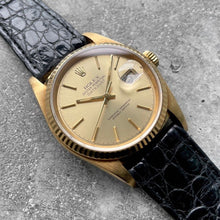 Load image into Gallery viewer, 1986 Rolex Datejust 16018 Yellow Gold - Box Papers Original Receipt Unpolished
