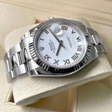 Load image into Gallery viewer, Unworn 2022 Rolex 41mm Datejust 126334 Oyster Box / Papers White Dial - Stickers
