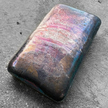 Load image into Gallery viewer, 10 oz Silver Johnson Matthey Poured JM bar - Reverse Stamp + Incredible Toning
