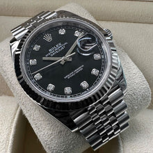 Load image into Gallery viewer, 2022 Rolex 41mm Datejust 126334 Jubilee Box/ Papers - Black Diamond Dial
