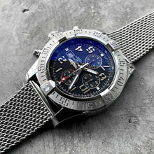Load image into Gallery viewer, 48mm Breitling A1337011 Super Avenger Stainless Automatic Shark Mesh + Papers
