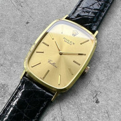 Mens Rolex Cellini Yellow Gold 4113 – Perfect Dial with original buckle!