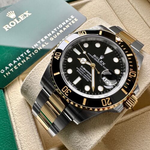 2022 Rolex Two Tone Ceramic Submariner 126613LN Black dial - Box / Papers