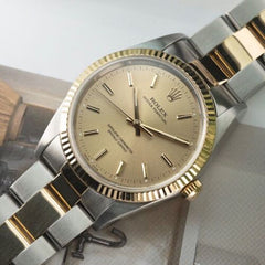34mm Rolex Two Tone Date 14233 - with box and booklets