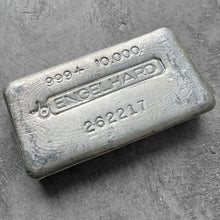 Load image into Gallery viewer, 10 oz .999 Silver Engelhard Poured 10oz bar - Attractive condition

