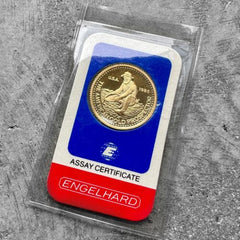 1985 Engelhard Prospector 1/4 oz Gold Bar .9999 1/4oz - Sealed in Assay Card