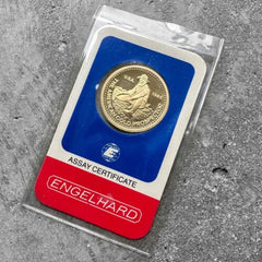 1985 Engelhard Prospector 1/2 oz Gold Bar .9999 1/2oz - Sealed in Assay Card