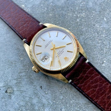 Load image into Gallery viewer, 1980 Vintage Rolex Date Mens 14K Yellow Gold Watch Reference 1503 Hang Tag
