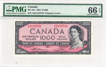 Load image into Gallery viewer, 1954 Bank of Canada $1000 PMG Gem 66 EPQ
