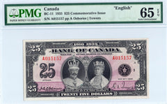 1935 Bank of Canada $25 PMG Gem UNC 65 EPQ