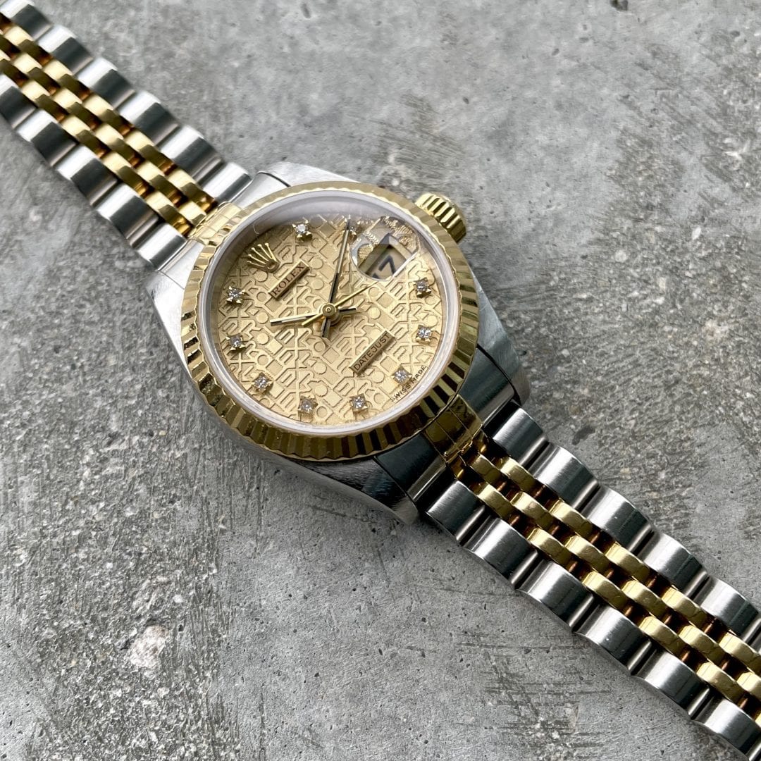 Ladies Rolex 26mm Stainless Steel + 18kt Yellow gold Datejust 69173