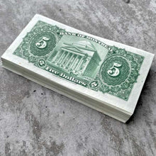 Load image into Gallery viewer, Original Fresh Bundle of 100 Bank of Montreal $5 Banknotes
