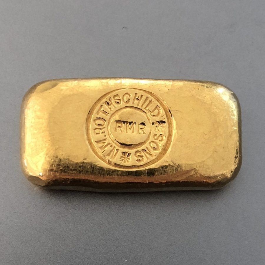 Rothschild 1 oz .9998 Gold Poured Bar - CoinWatchCo