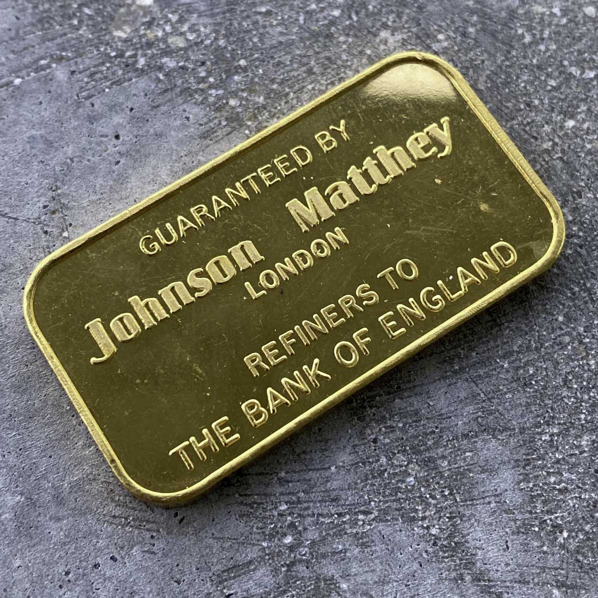 Johnson Matthey London 50 Gram Gold Bar .9999 – Bank of England ...