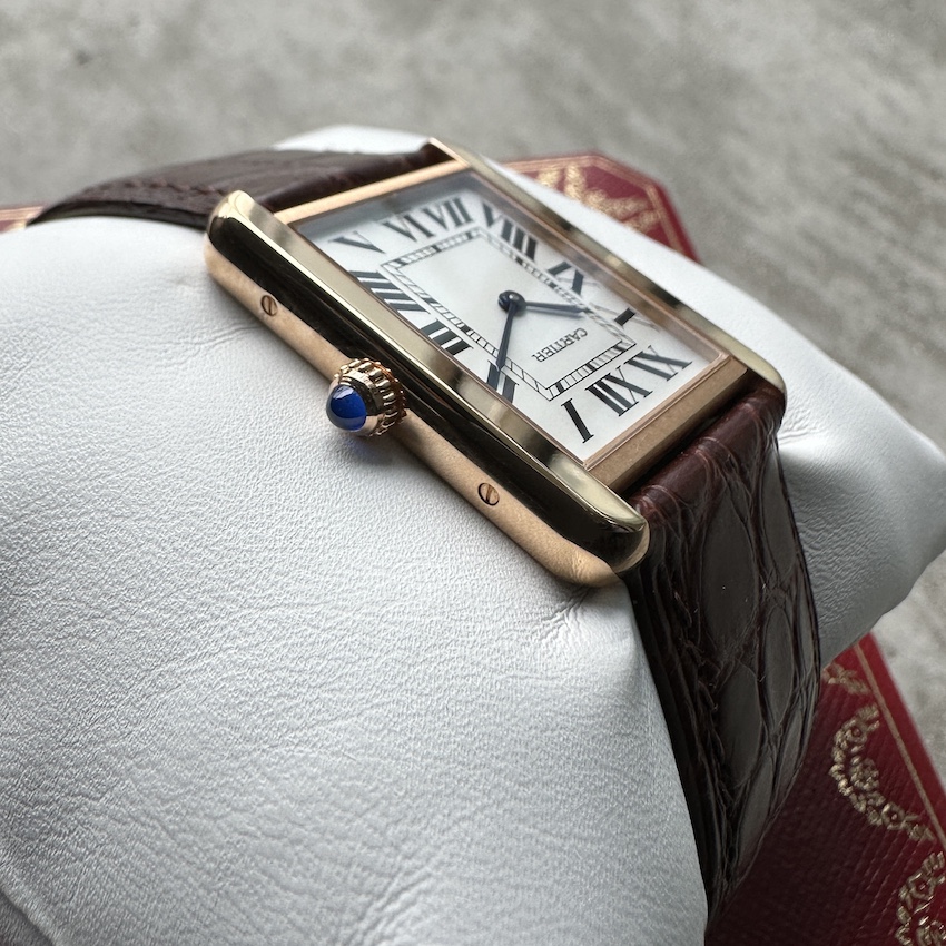 2019 Gold Cartier Tank Solo Large 3167 – W5200025 with Box and Papers ...