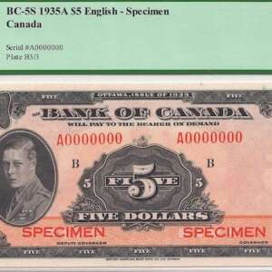 $5 polymer note - Bank of Canada