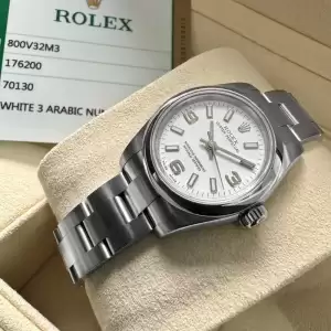Ladies Rolex Datejust 176200 White Dial–Box+Papers+Serviced30