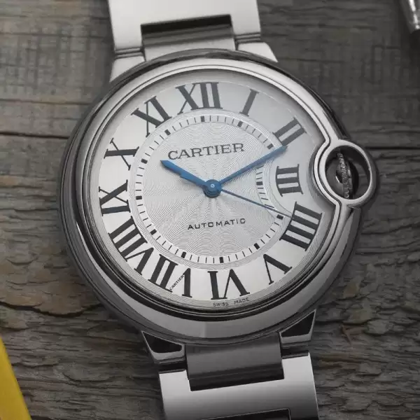 36mm Cartier Ballon Blue Stainless Steel 3284 Automatic Movement Box Papers10 result