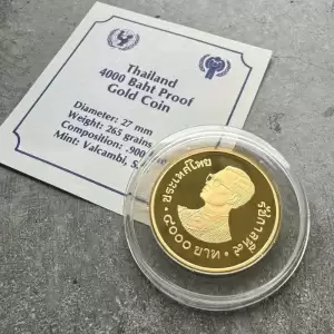1981 Thailand 4000 Baht Gold Coin Year of the Child Proof50 result