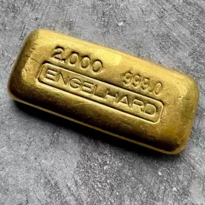 Vintage Engelhard 2oz Gold Poured Bar 2oz .9990 No Serial30 result