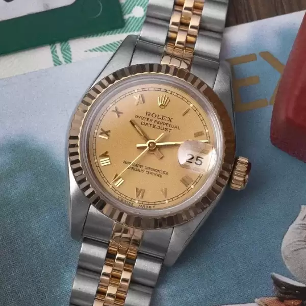 1995 26mm Rolex 69173 Two Tone Datejust Jubilee Box and Papers Serviced30 result