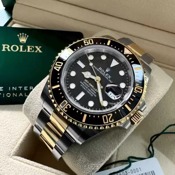 43mm Rolex Ceramic Sea Dweller 126603 Two Tone Box Papers10 result