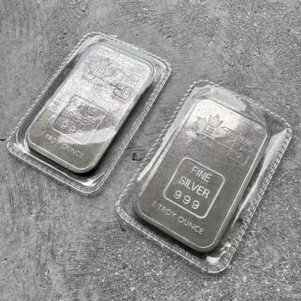 Vintage Engelhard 1960 1985 Litton 25th Anniversary Silver bar Consecutive Pair60 result