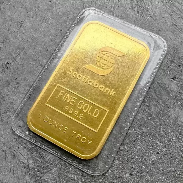 Vintage Engelhard Scotiabank1oz Gold Bar.9999 1oz Sealed Scotia Bank20 result