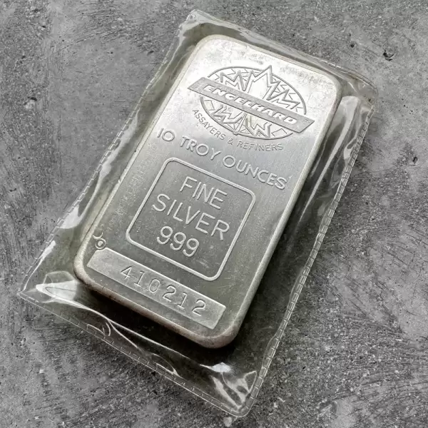 Vintage Engelhard Toronto Dominion Bank10oz.999 Silver TDBar11 result