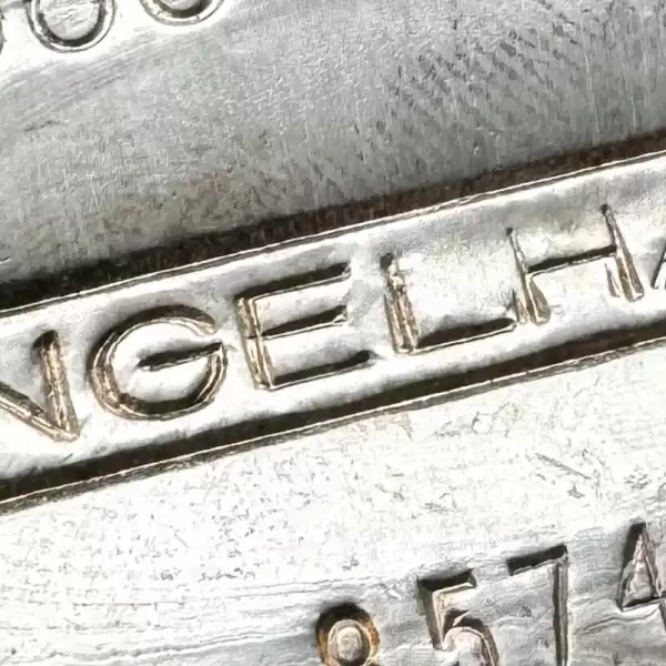 10oz Engelhard.999 Silver Poured bar5digit Serial Double Stamped Error!12 result