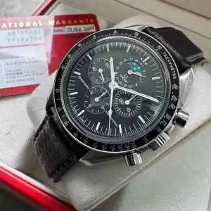 Omega Moonphase Speedmaster Stainless Steel 3876503 Box and Papers11 result