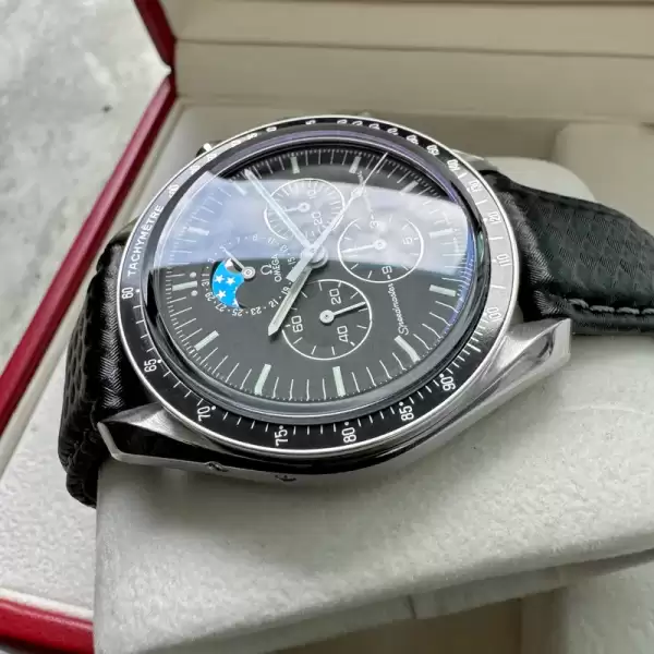 Omega Moonphase Speedmaster Stainless Steel 3876503 Box and Papers15 result