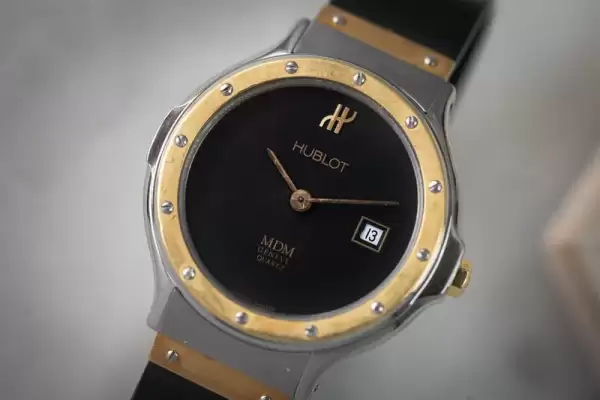 Ladies Hublot Classic MDM1390 18KGold+Stainless Black Dial22 result