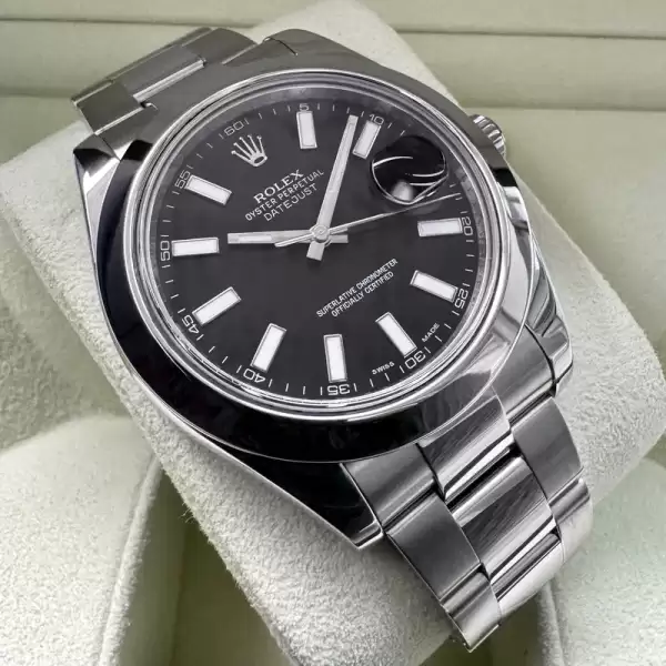 Rolex 41mm Datejust Black Dial 116300–Box and Papers Serviced22 result