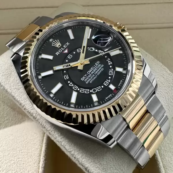 Rolex Sky Dweller 326933 Two Tone Black Dial Box Papers12 result