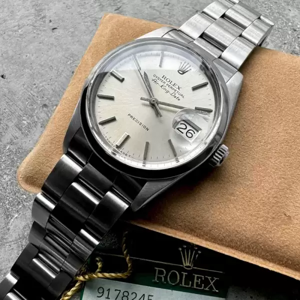 1986 Rolex Air King Date 5700N Silver Dial Box+Hang Tag10 result