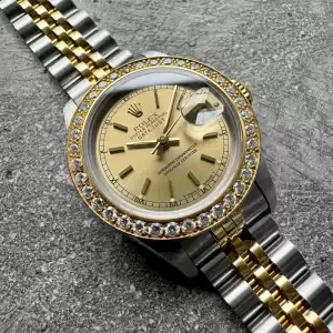 1991 26mm Rolex 69173 Two Tone Datejust Jubilee Diamond Bezel10 result