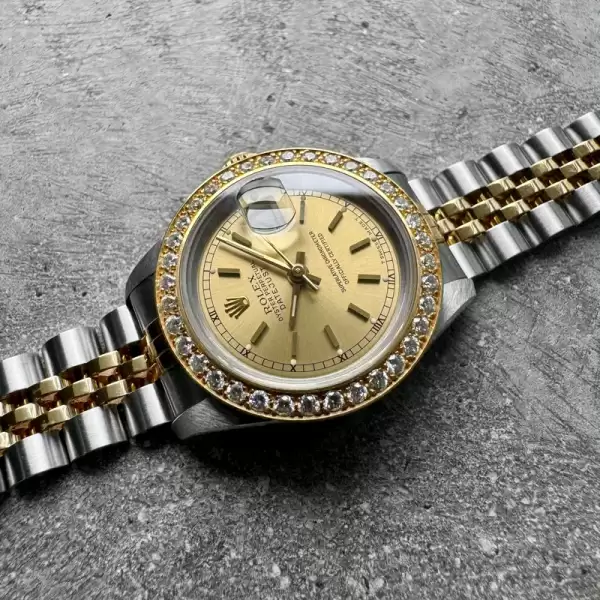 1991 26mm Rolex 69173 Two Tone Datejust Jubilee Diamond Bezel12 result