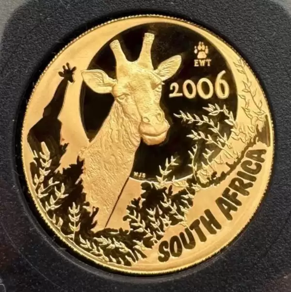 2006 South Africa Natura Proof Gold 4 Coin Set 1.85 oz Giraffe27 result