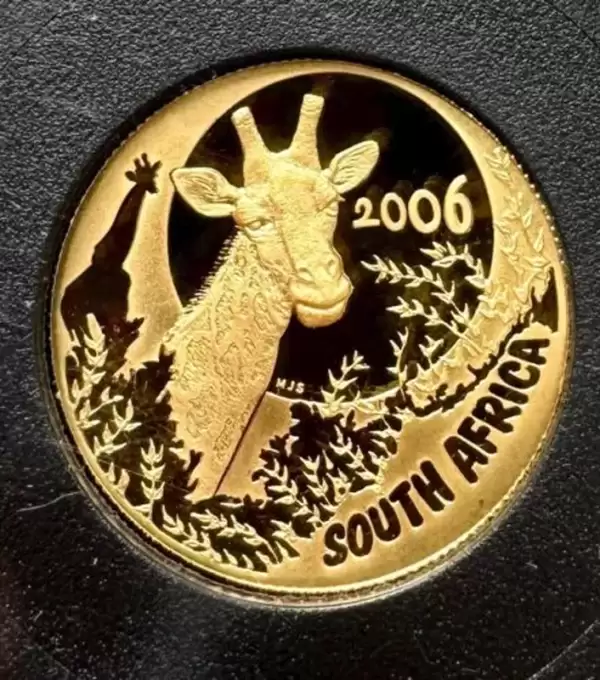 2006 South Africa Natura Proof Gold 4 Coin Set 1.85 oz Giraffe28 result