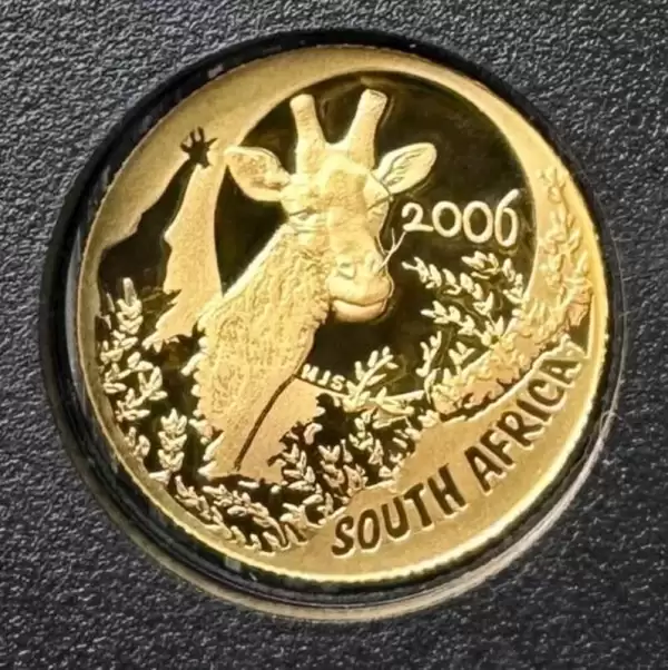 2006 South Africa Natura Proof Gold 4 Coin Set 1.85 oz Giraffe290 result