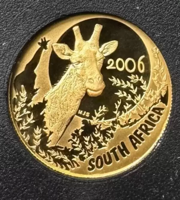 2006 South Africa Natura Proof Gold 4 Coin Set 1.85 oz Giraffe29 result