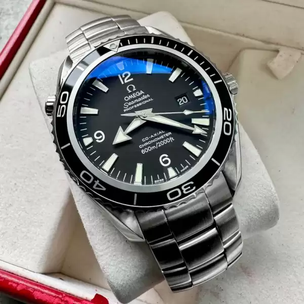 45.5mm Omega Seamaster Planet Ocean Stainless22005000 Box Papers Serviced11 result