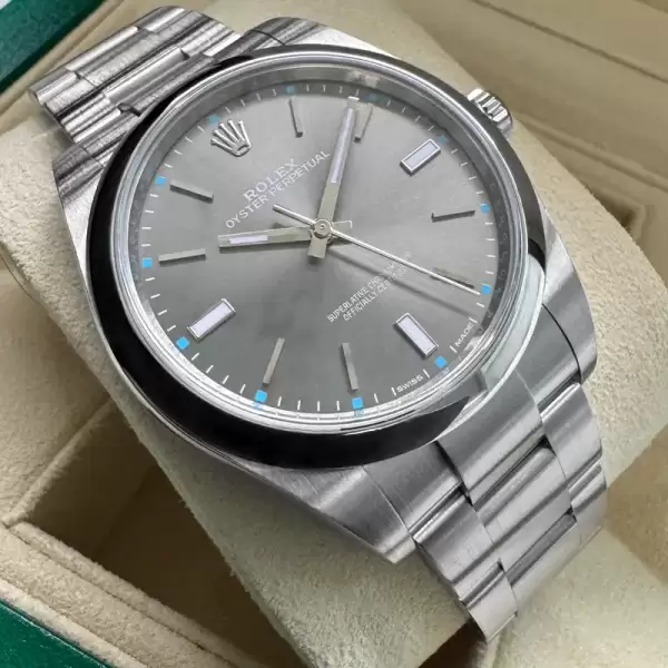 Rolex 39mm Oyster Perpetual 114300 Oyster Rhodium dial–Box Papers11 result