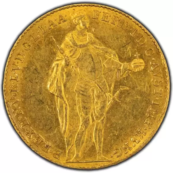 1844 Hungary 1 One Ducat Gold Coin Ferdinand V 30 result