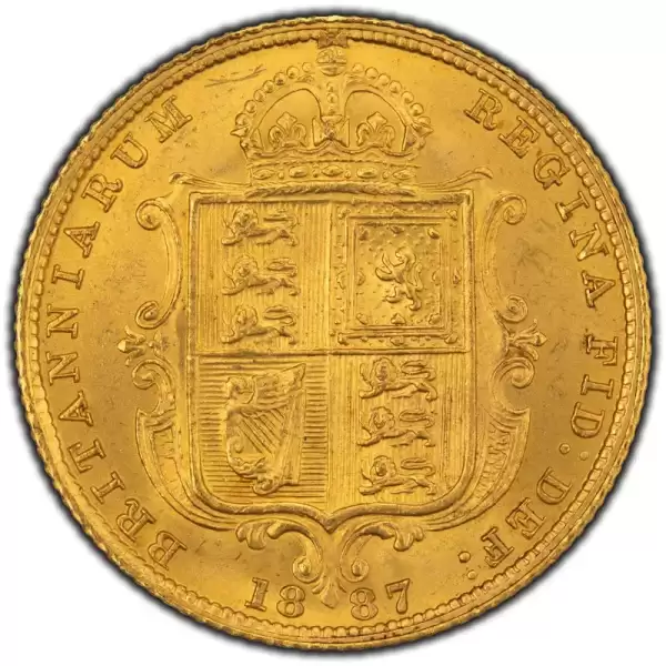 1887 Great Britain1 2Half Sovereign Gold Coin Stunning Condition! 11 result