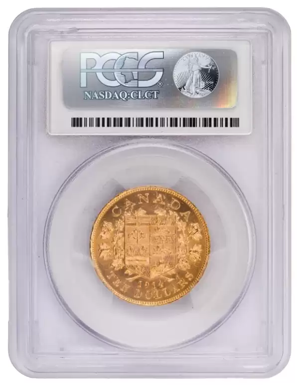 1914 Canada $10 Gold Coin PCGS MS63+Canadian Gold Reserve 21 result